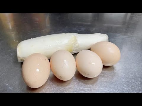 這個季節這樣炒雞蛋最好吃,爽口開胃,天天吃都不膩,美味下飯【留意美食】#炒雞蛋食譜 #炒蛋配菜 #friedegg