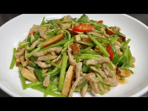 廚師長教你蘆蒿肉絲的家常做法,步驟詳細,脆嫩清香下酒又下飯【留意美食】#蘆蒿肉絲 #蘆蒿肉絲食譜 #蘆蒿肉絲料理 #蘆蒿肉絲做法 #蘆蒿肉絲的做法